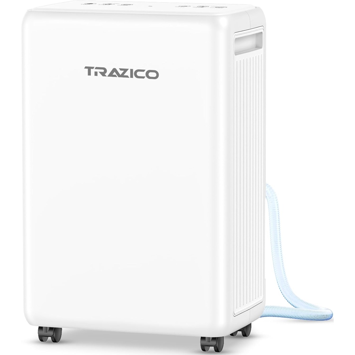 Trazico 70 Pint Dehumidifier for Basement up to 6000 Sq Ft with Drain Hose, Dehumidifiers for Large Room with Intelligent Humidity Control, 3 Modes, 24H Timer, Auto Defrost, Quiet Dehumidifier